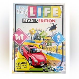 Hasbro LIFE Rivals Edition Board Game 2 Players Battle - New Sealed Gift